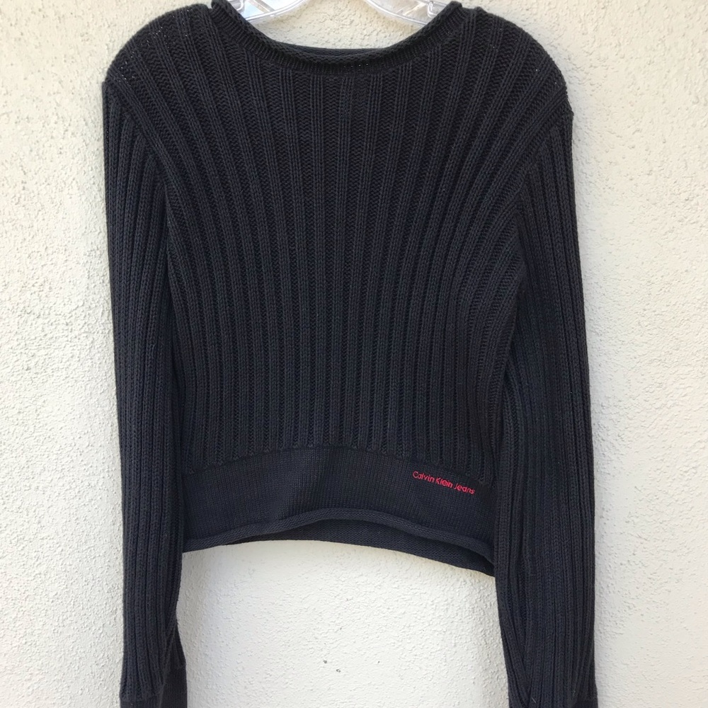 Vintage Calvin Klein Navy Blue Sweater